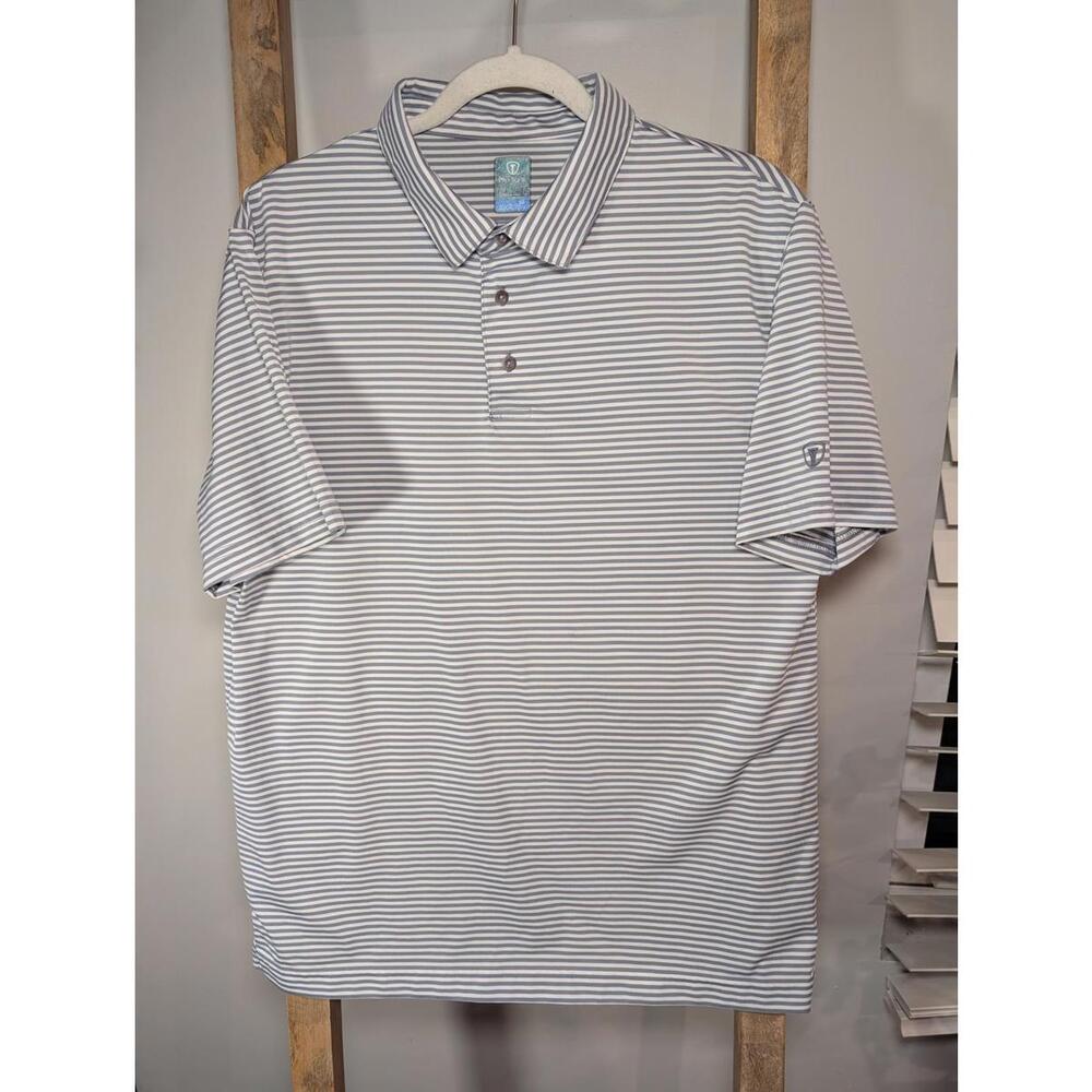 Pro Tour Coolplay Striped Polo Shirt Medium